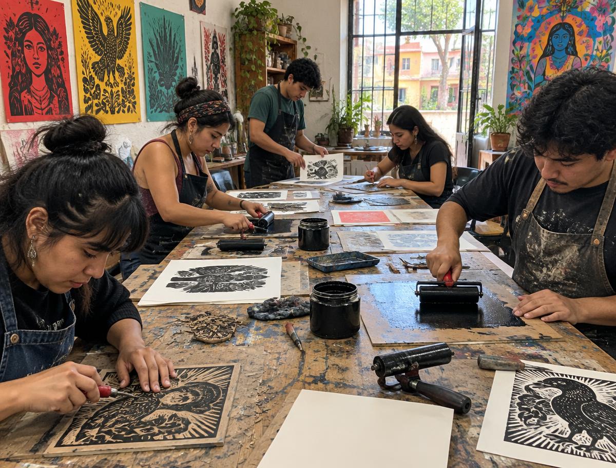 Taller de serigrafía para principiantes